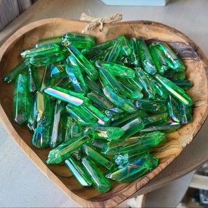 Green Aura Quartz Point